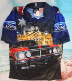 FORD GT RED - SHORT SLEEVE - Fishing style polo shirt - IN STOCK