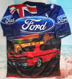 FORD GT RED - SHORT SLEEVE - Fishing style polo shirt - IN STOCK