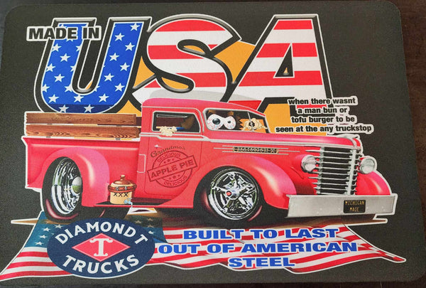 Diamond T truck Gaming mouse mat / Placemat / Bar mat