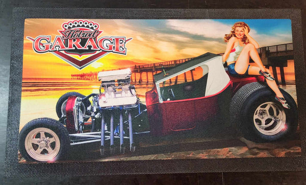 Hot Rod Garage Bar Runner