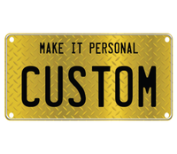 Custom METAL Display Plate- 355mm x 115mm