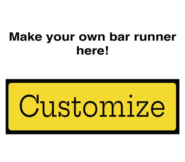 Custom Full size Bar runner-