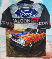 FORD GT GREEN - SHORT SLEEVE - Fishing style polo shirt - PRE ORDER