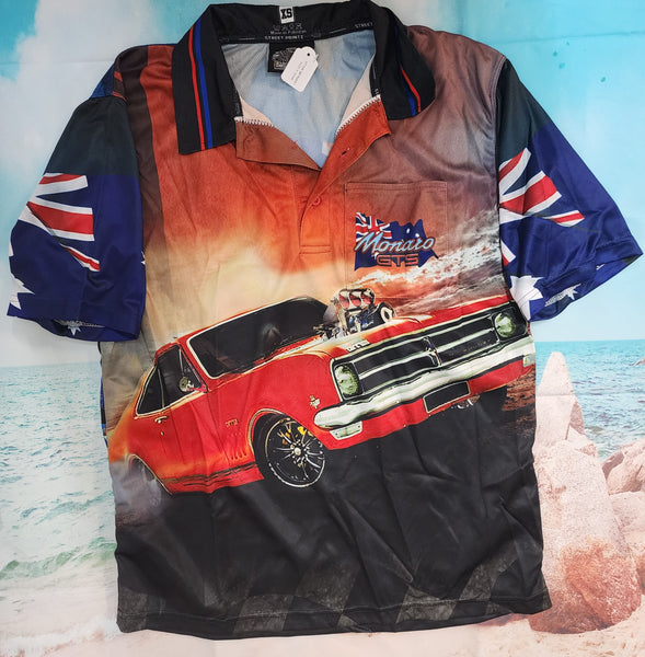 HOLDEN MONARO HT/HK - SHORT SLEEVE - Fishing style polo shirt - PRE ORDER