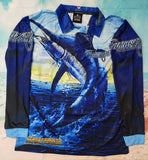 Townsville Marlin - LONG SLEEVE - Fishing style polo shirt - Child starts at $50