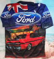FORD GT RED - SHORT SLEEVE - Fishing style polo shirt - PRE ORDER