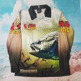 Gone Fishing - LONG SLEEVE - Fishing style polo shirt - Child starts at $50
