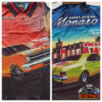 HOLDEN MONARO HT/HK - SHORT SLEEVE - Fishing style polo shirt - IN STOCK