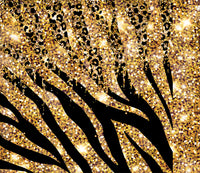 Tumbler 20oz/590ml - Gold Zebra Stripes