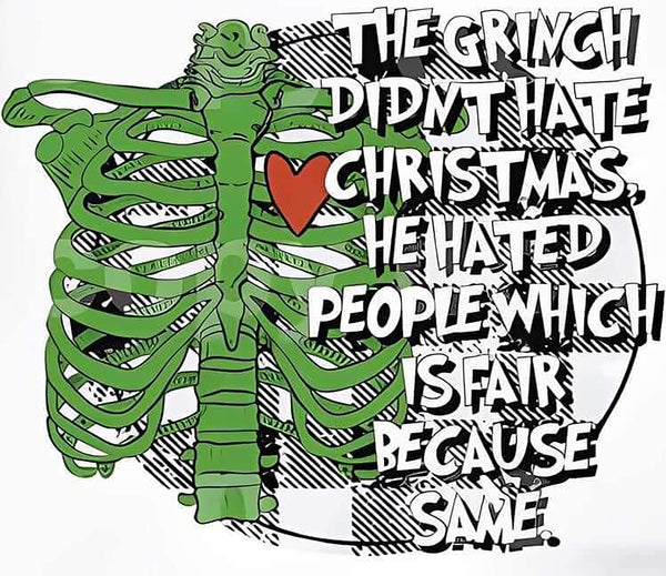 Tumbler 20oz/590ml - Grinch Didn't Hate Christmas