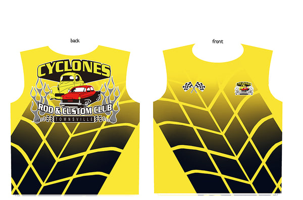 Fishing style polo - CYCLONES - PRE ORDER - SINGLET - STYLE A