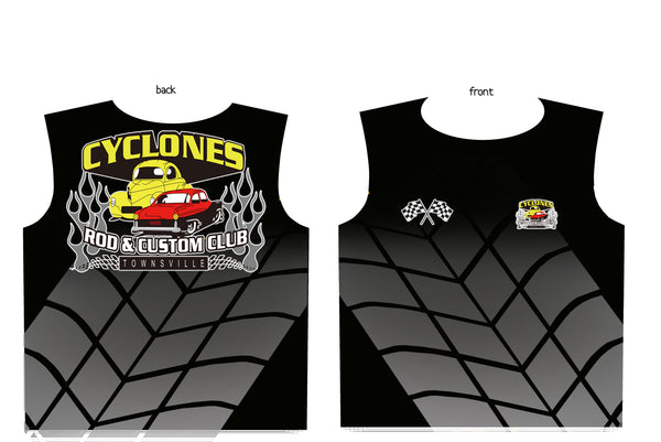 Fishing style polo - CYCLONES - PRE ORDER - SINGLET - STYLE B