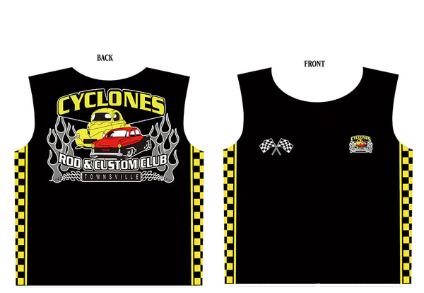 Fishing style polo - CYCLONES - PRE ORDER - SINGLET - STYLE C