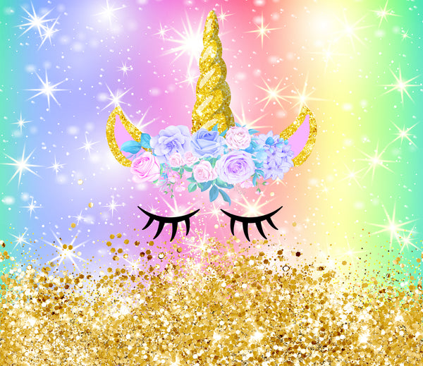 Tumbler 20oz/590ml - Unicorn Golden